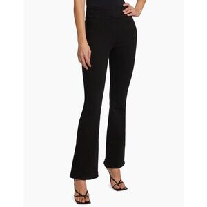 FRAME The Jetset High Rise Flare Jeans in Sheen Noir